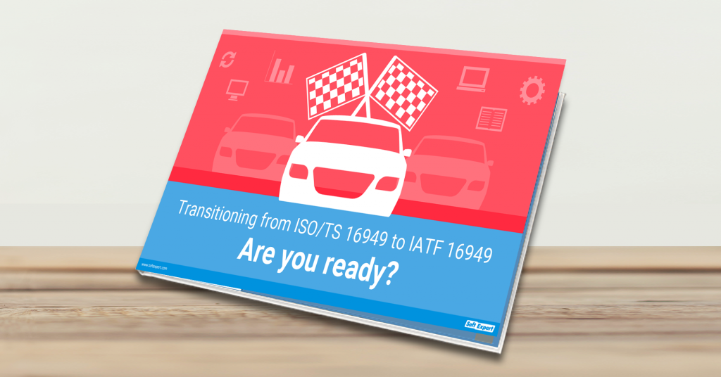 Ebook clears up doubts of automotive industry's professionals about the transition from ISO/TS 16949 to the new IATF 16949